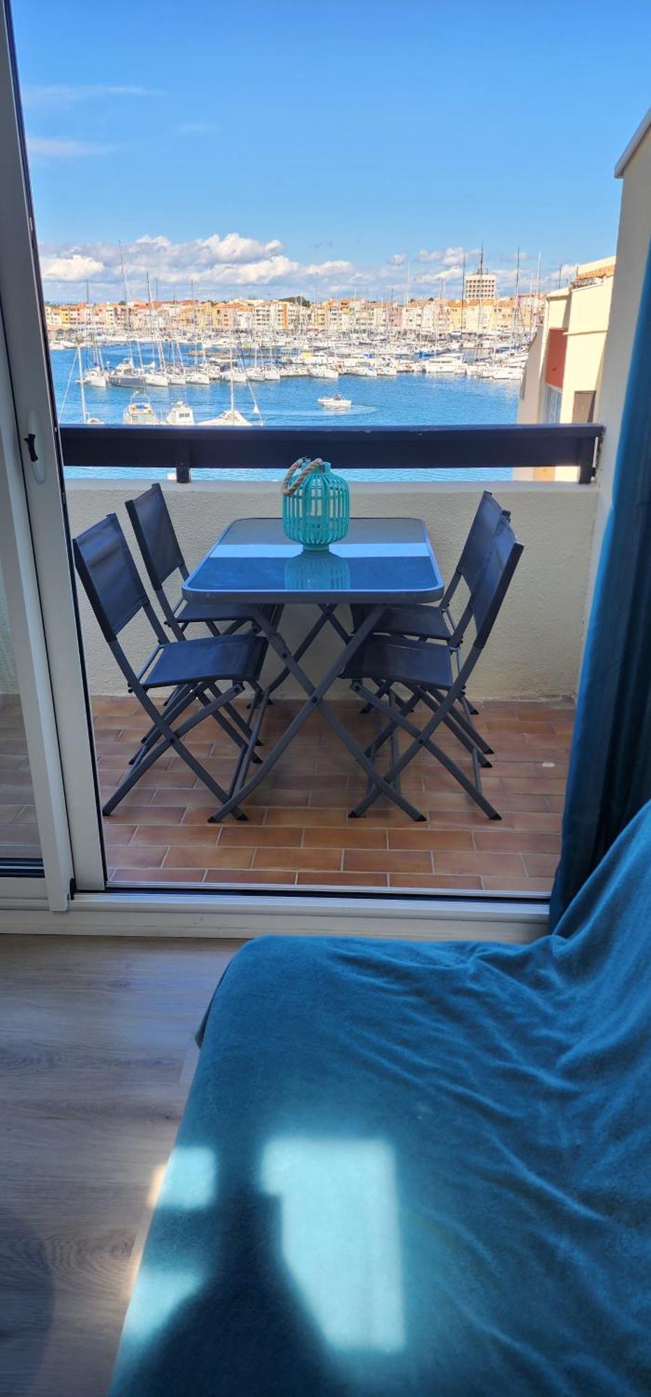 Studio Meuble Cap D Agde Avec Tres Belle Vue Sur Le Port Exterior photo