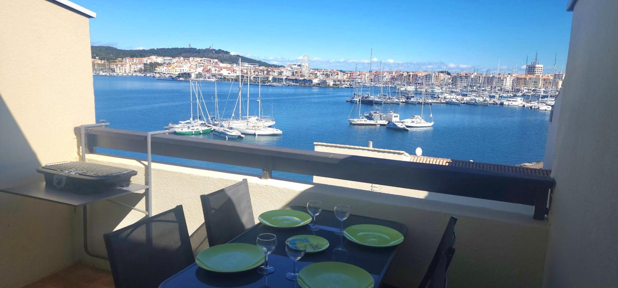 Studio Meuble Cap D Agde Avec Tres Belle Vue Sur Le Port Exterior photo